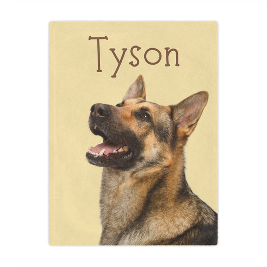 Personalized Dog Blanket – Custom Pet Photo Gift Portrait