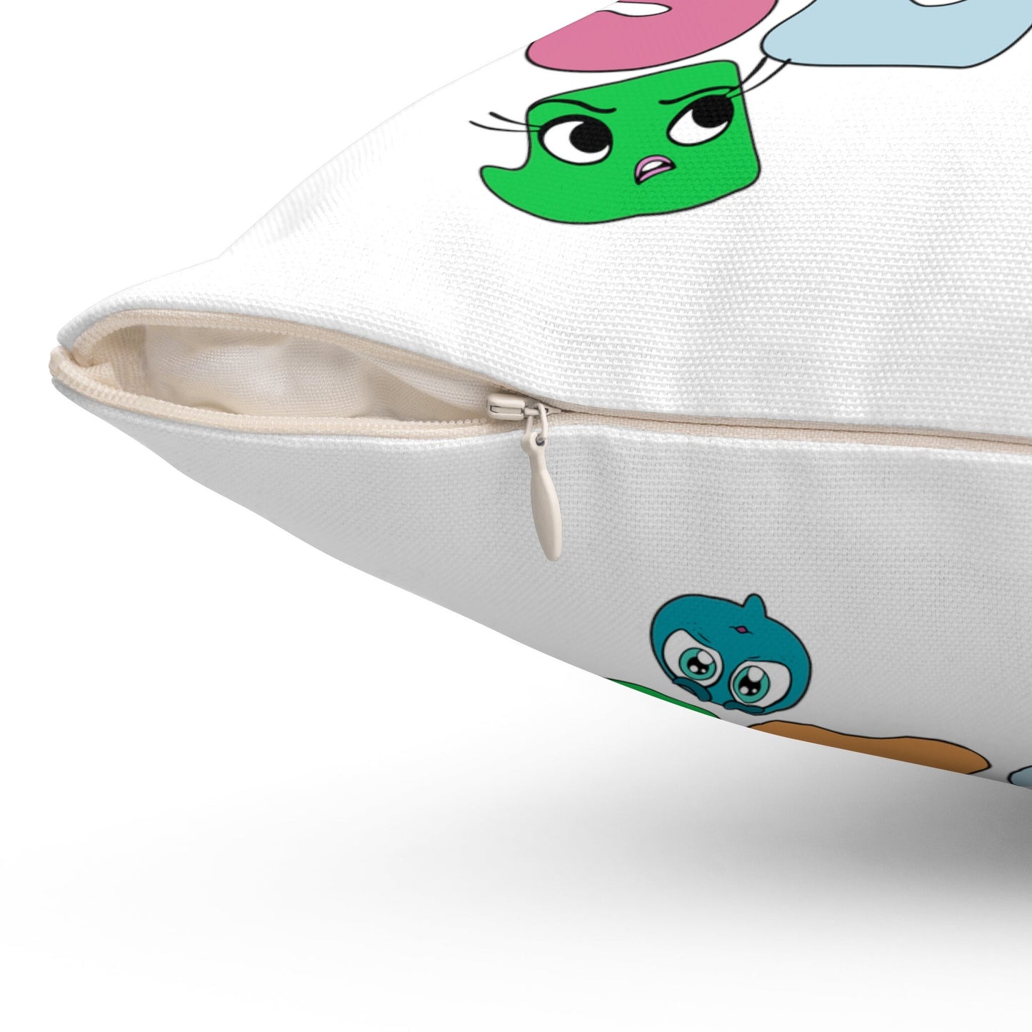 Personalized Inside Out Emotion Pillow – Double-Sided Print Featuring Joy & Sadness | Mental Health Matters