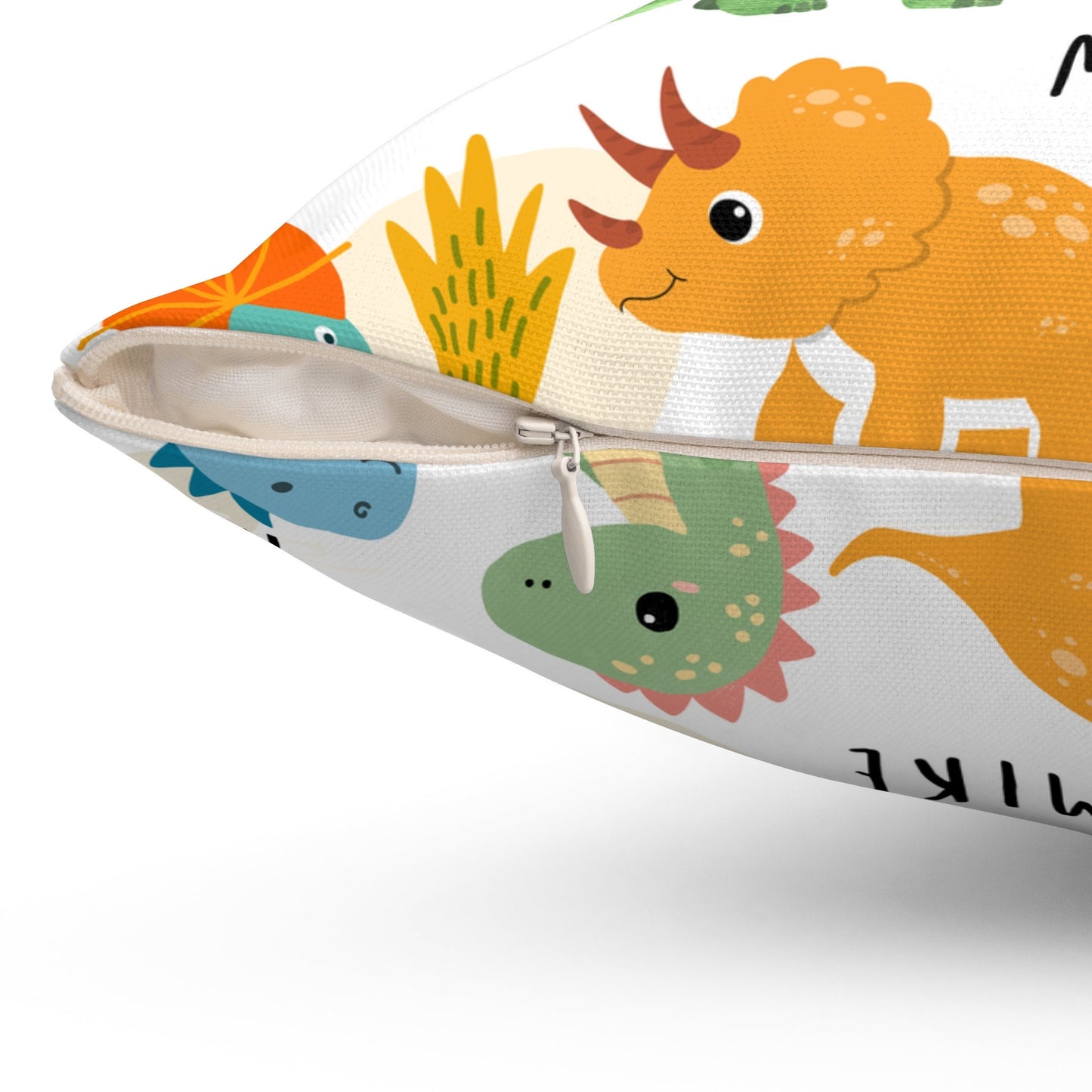 Personalized Dinosaur Pillow for Kids – Custom Name Gift with Cute Dino Design