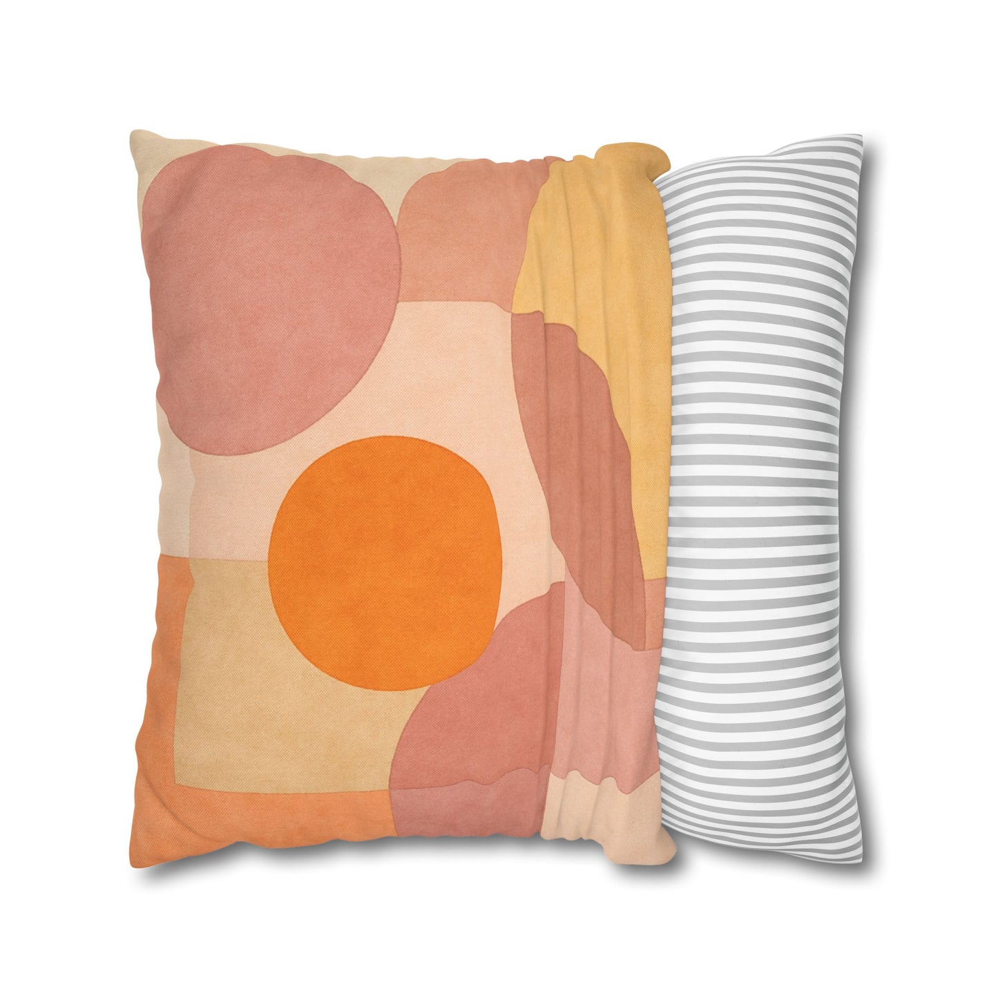 Boho Abstract Square Pillow - Geometric Decorative Throw Pillow Bohemian