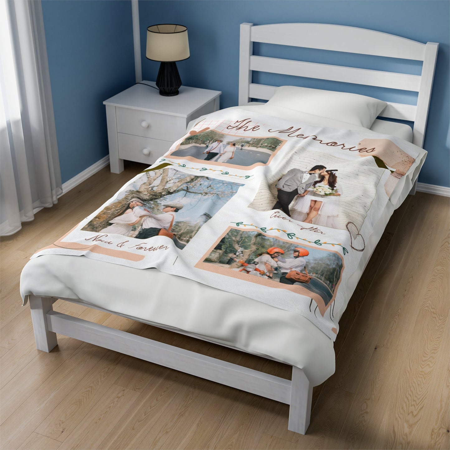 Personalized Wedding Photo Collage Blanket – Gift for Couples, Engagements & Anniversaries