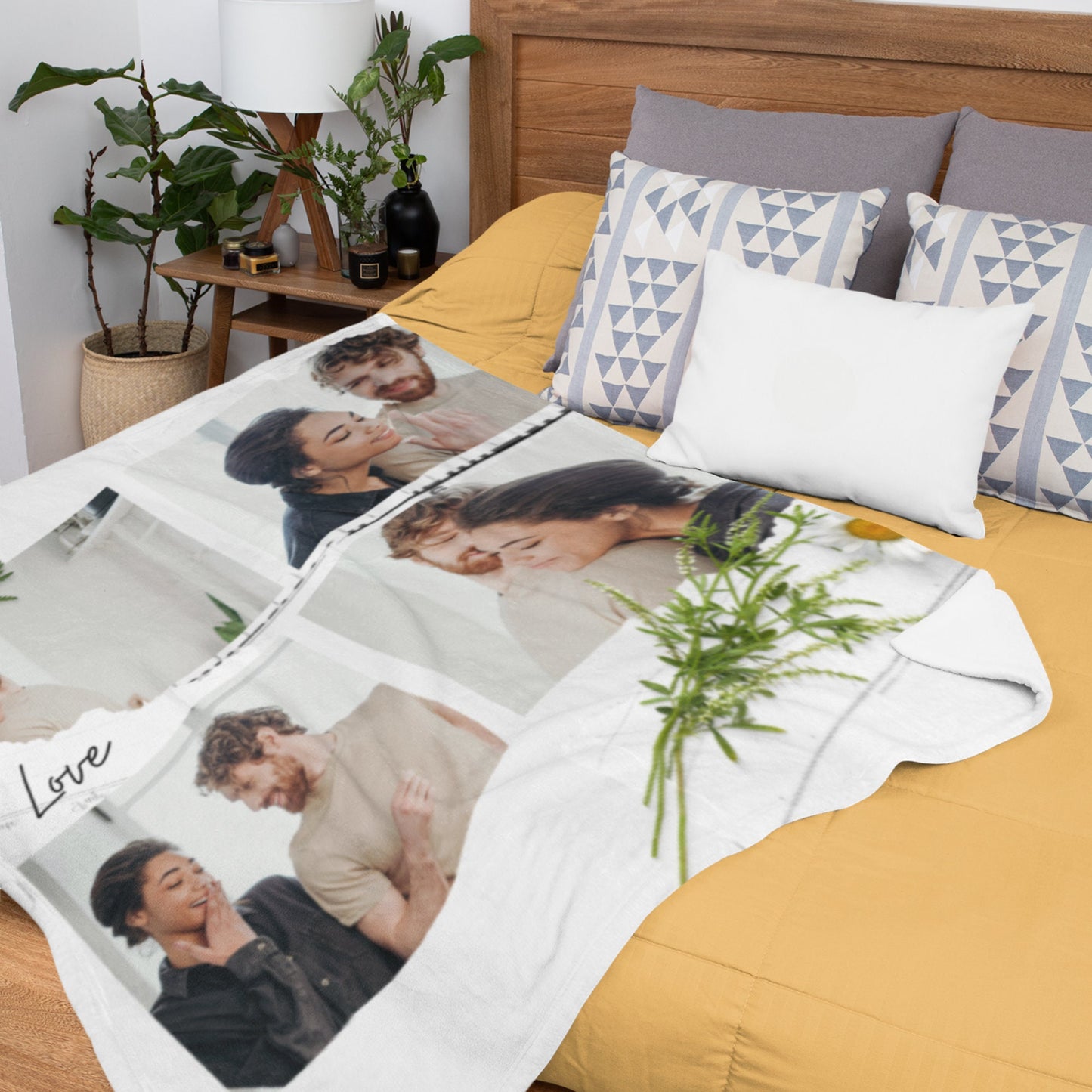 Personalized Photo Collage Blanket – Custom Gift for Couples & Special Momentsrsaries & Special Momentscial Moments