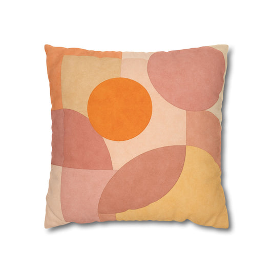 Boho Abstract Square Pillow - Geometric Decorative Throw Pillow Bohemian