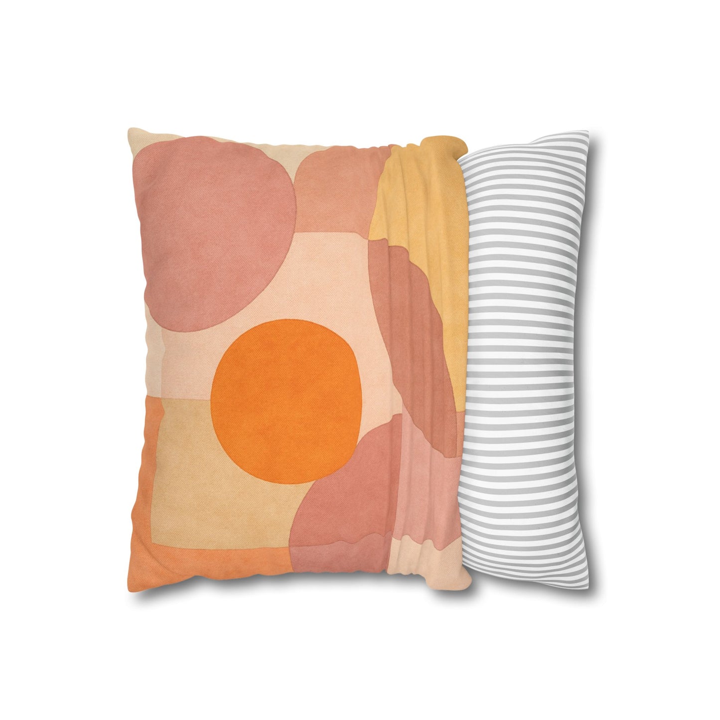 Boho Abstract Square Pillow - Geometric Decorative Throw Pillow Bohemian