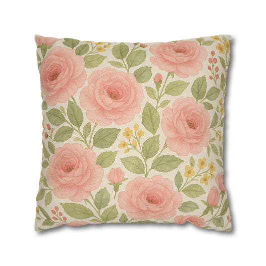 Floral Decorative Throw Pillow – Stuffed Accent Cushion for Cozy Home Decor & Gifting