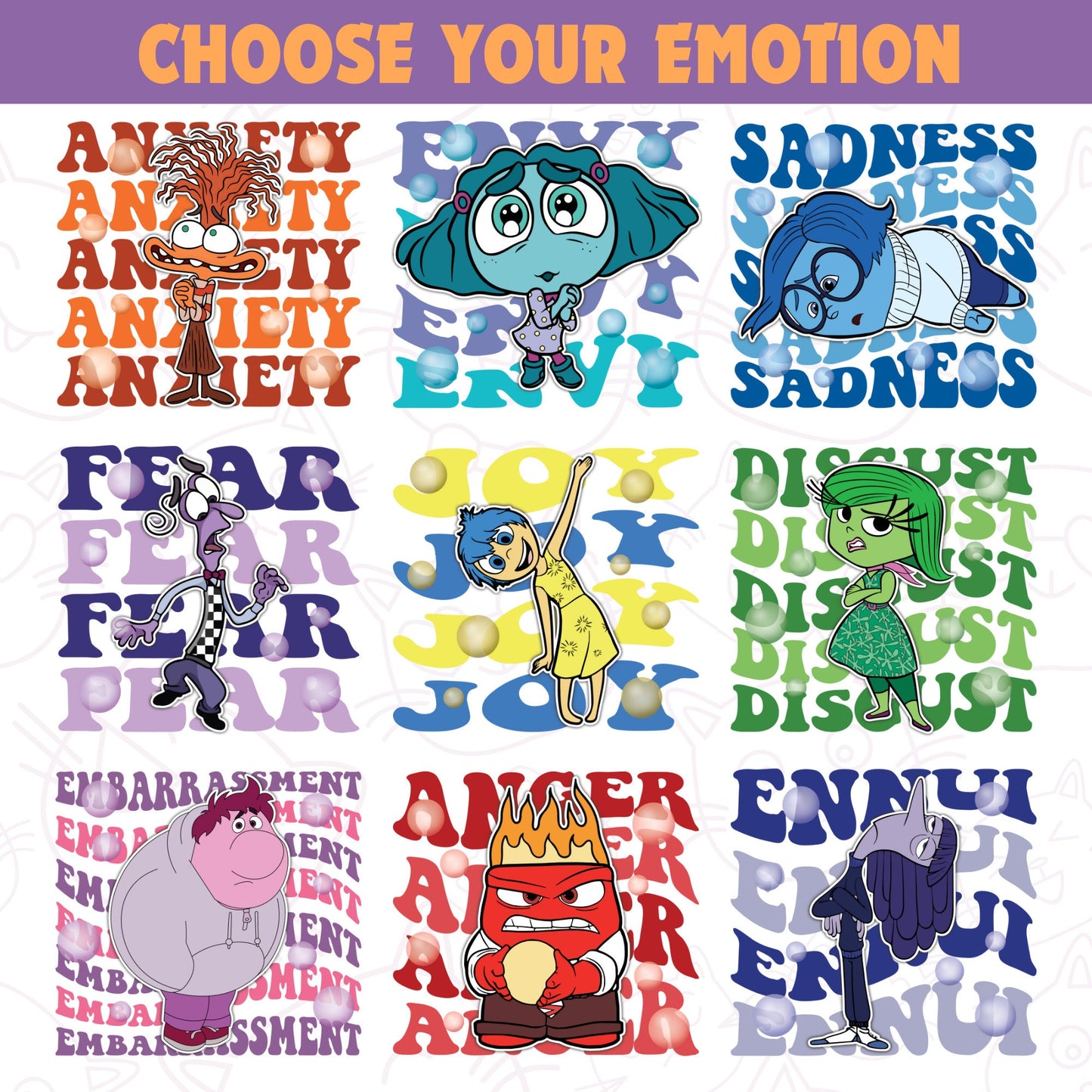Personalized Emotion Blanket – Custom Name & Photo Gift Featuring Joy, Sadness, Anger & More Inspired by Inside Out