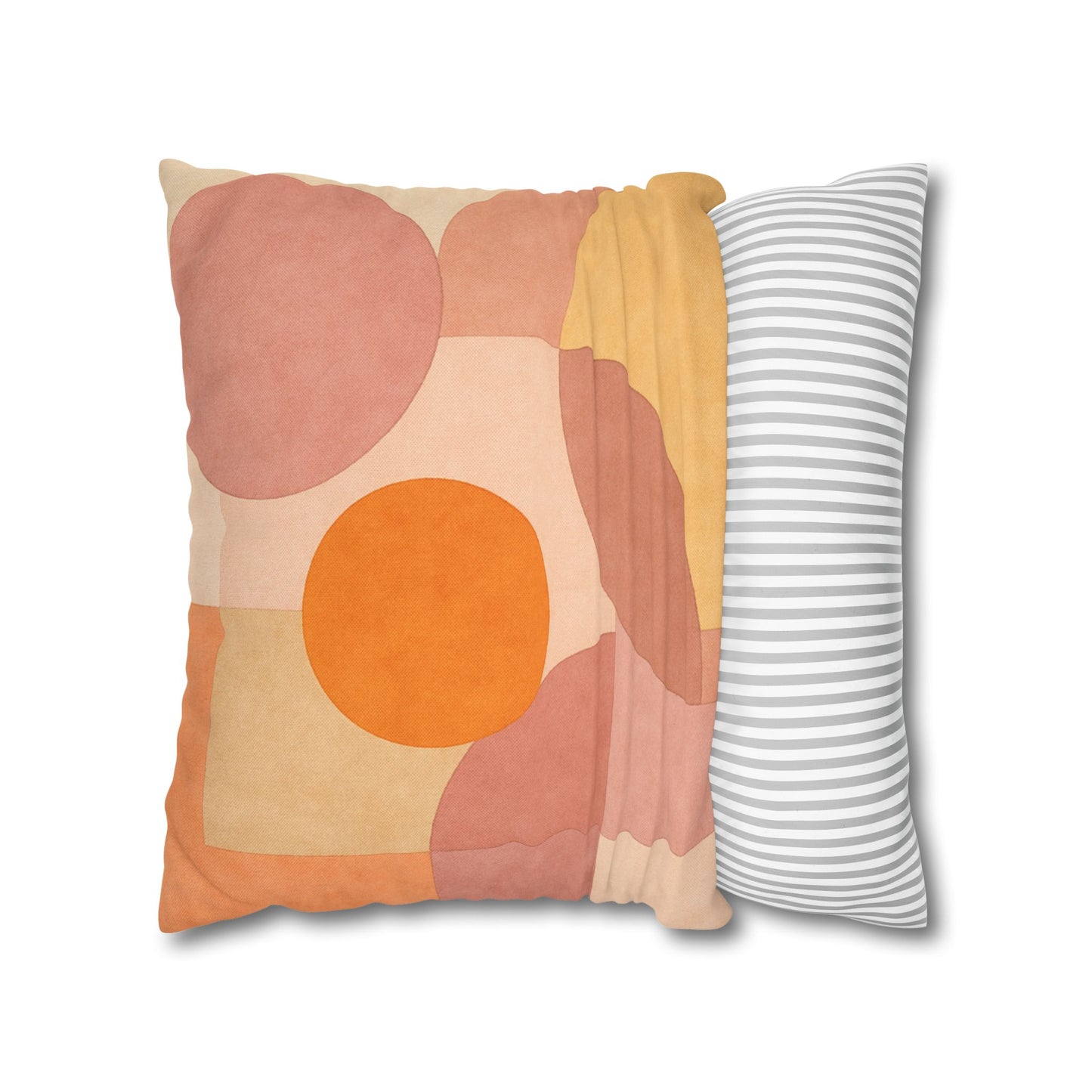 Boho Abstract Square Pillow - Geometric Decorative Throw Pillow Bohemian