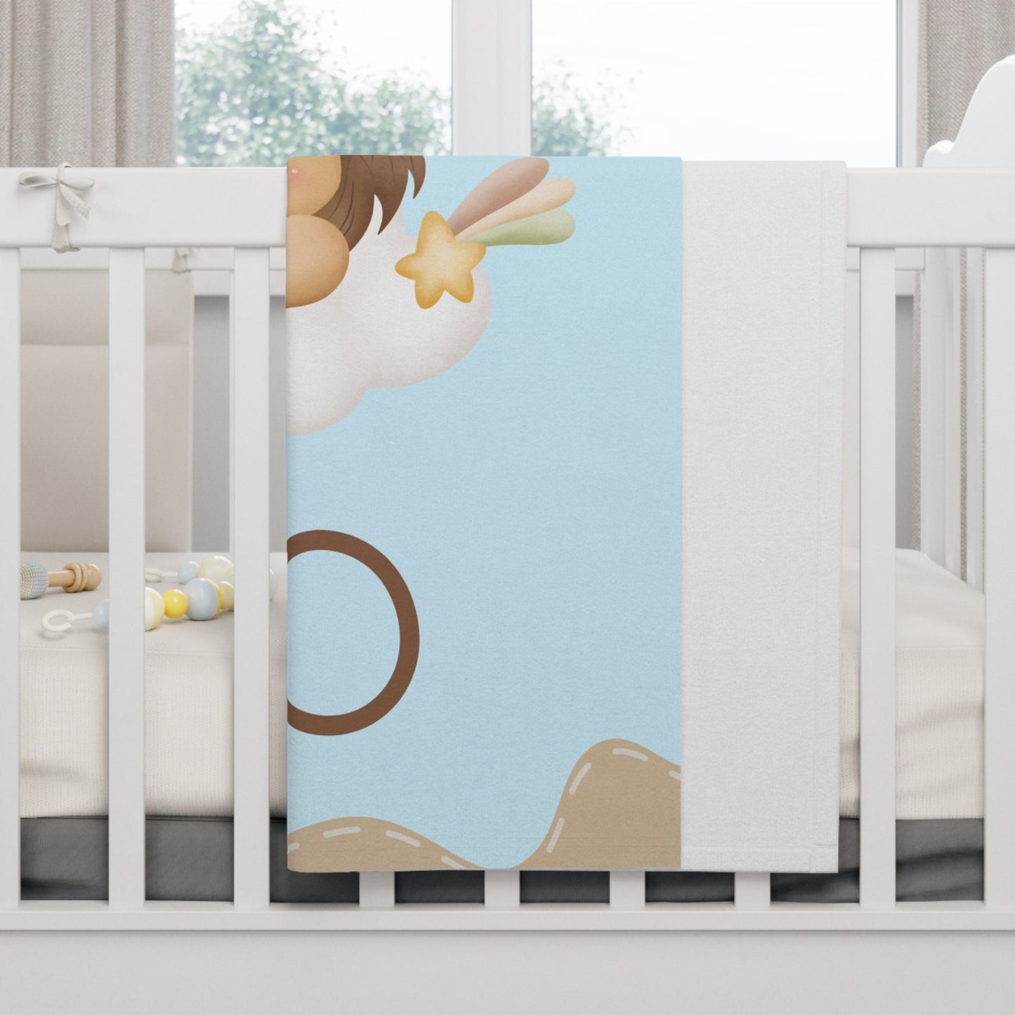 Personalized Baby Blanket – Custom Animal Design with Name, Soft & Cozy Gift for Newborns and kids