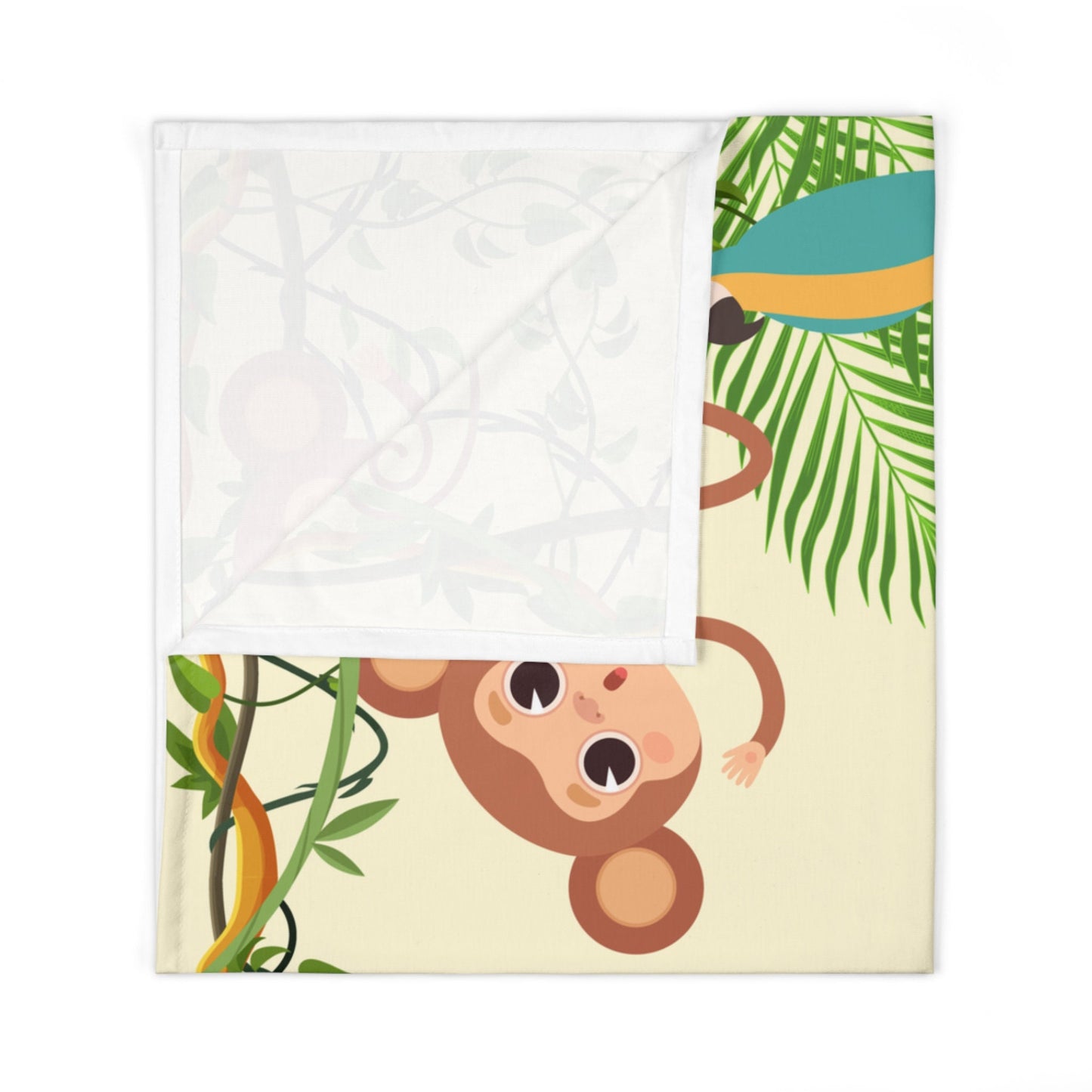 Personalized Safari Animal Baby Blanket – Custom Name Gift for 1st Birthday & Nursery Decor