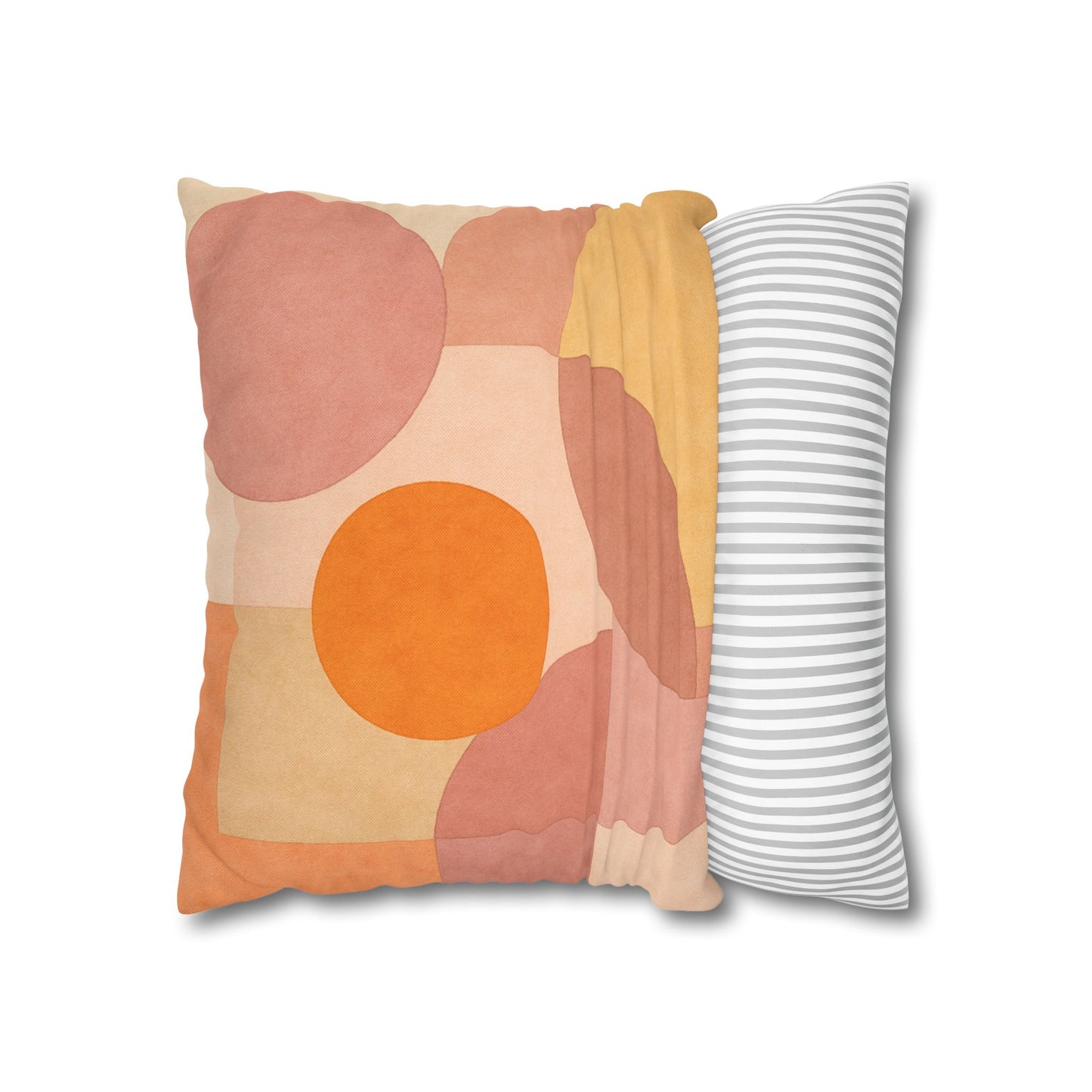 Boho Abstract Square Pillow - Geometric Decorative Throw Pillow Bohemian