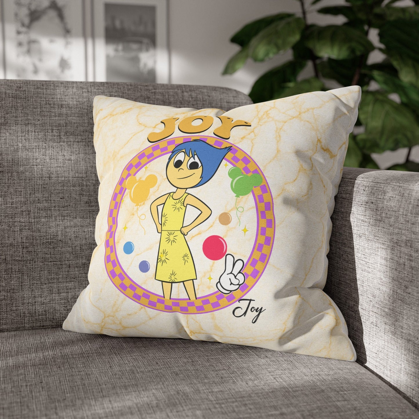 Personalized Inside Out 2 Emotion Pillow – “It’s Okay to Feel” Mental Health Support Cushion for Kids & Families