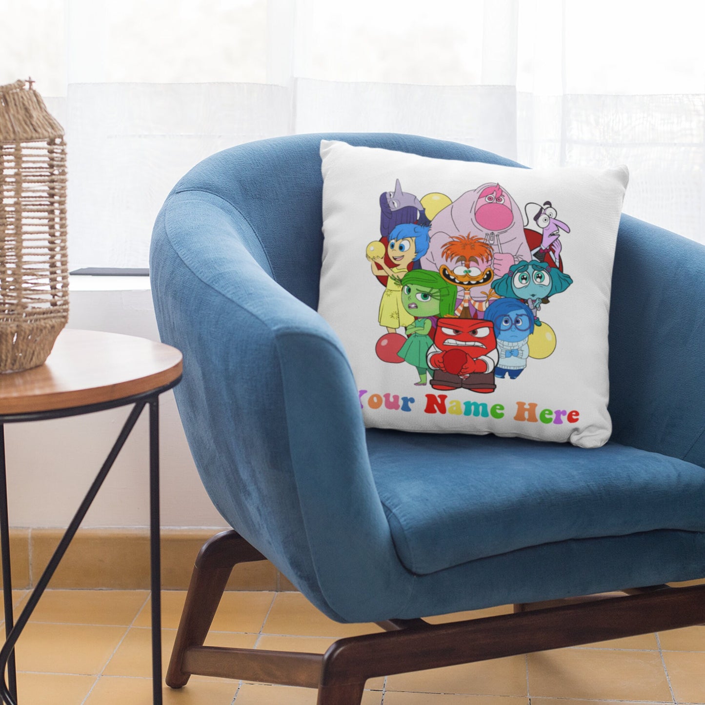 Personalized Inside Out 2 Emotion Pillow – “It’s Okay to Feel” Mental Health Support Cushion for Kids & Families