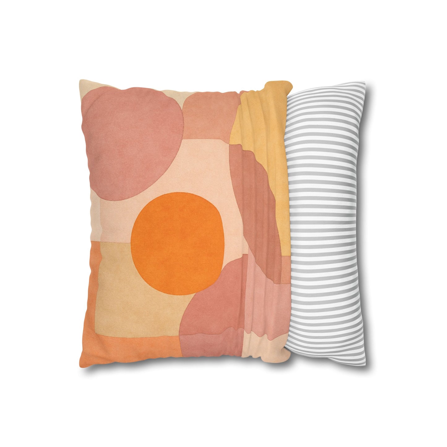 Boho Abstract Square Pillow - Geometric Decorative Throw Pillow Bohemian