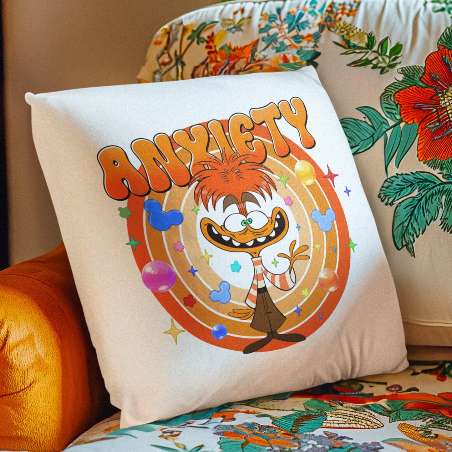 Personalized Inside Out 2 Emotion Pillow – “It’s Okay to Feel” Mental Health Support Cushion for Kids & Families