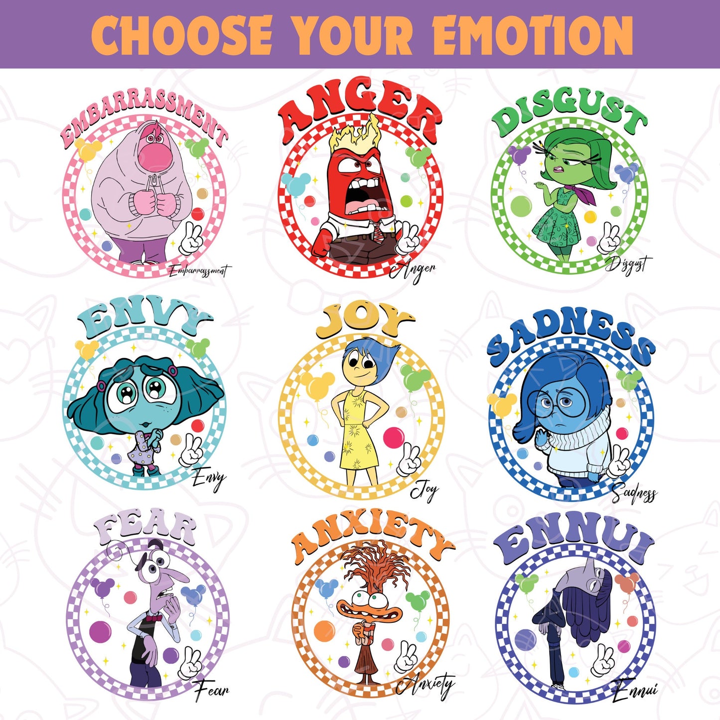 Personalized Emotion Blanket – Custom Name & Photo Gift Featuring Joy, Sadness, Anger & More Inspired by Inside Out