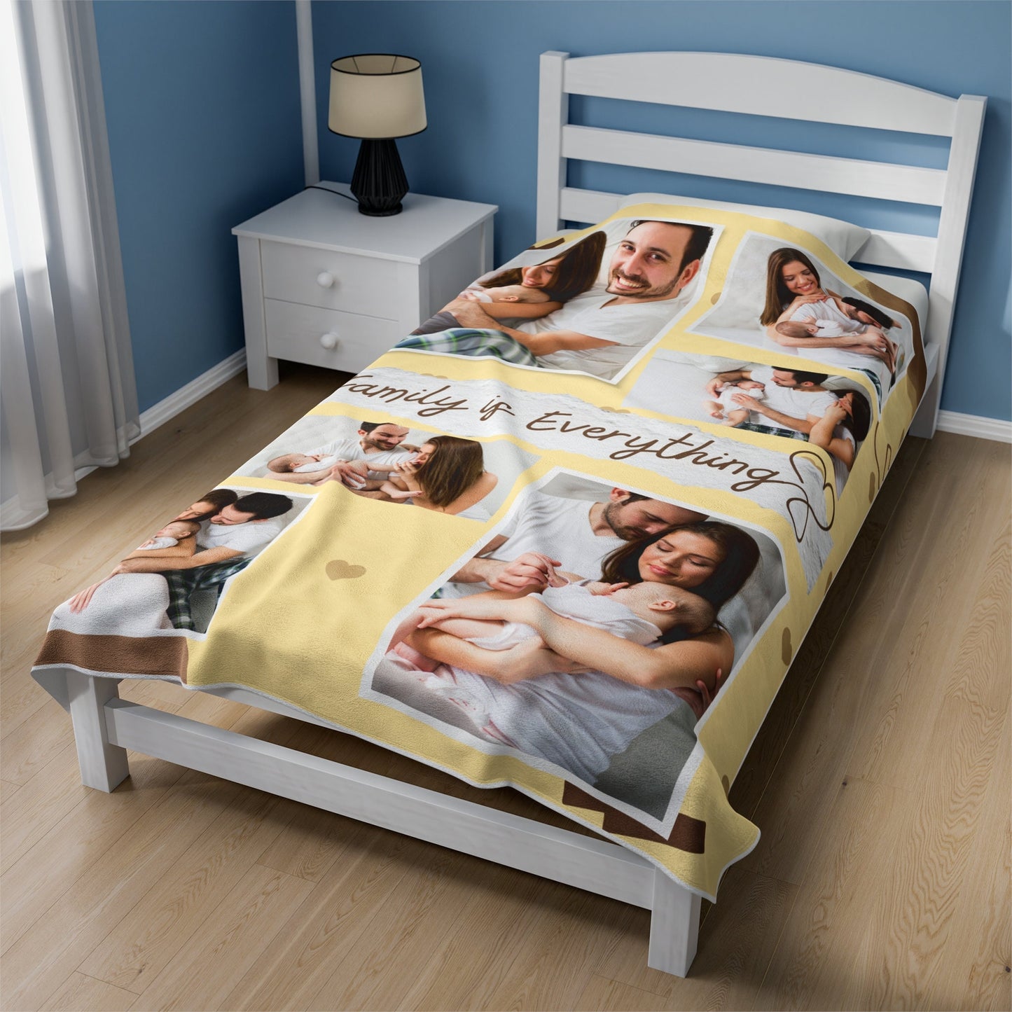 Personalized Family Photo Blanket – Collage Gift for Parents & Cozy Keepsake