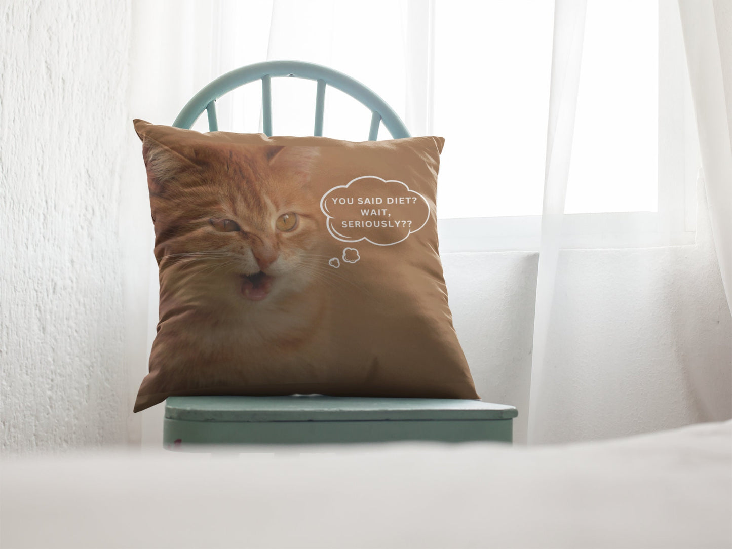 Personalized Pet Pillow with Funny Quote – Meme Gift for Cat & Dog Lovers