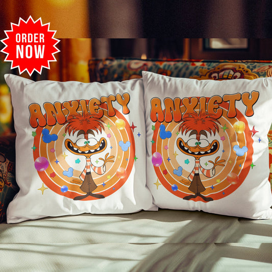 Personalized Inside Out 2 Emotion Pillow – “It’s Okay to Feel” Mental Health Support Cushion for Kids & Families