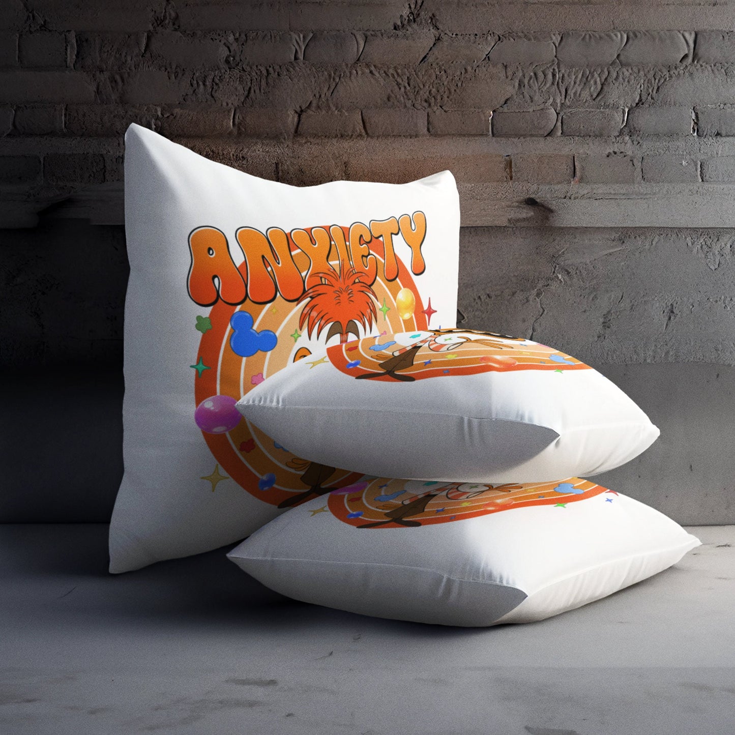 Personalized Inside Out 2 Emotion Pillow – “It’s Okay to Feel” Mental Health Support Cushion for Kids & Families