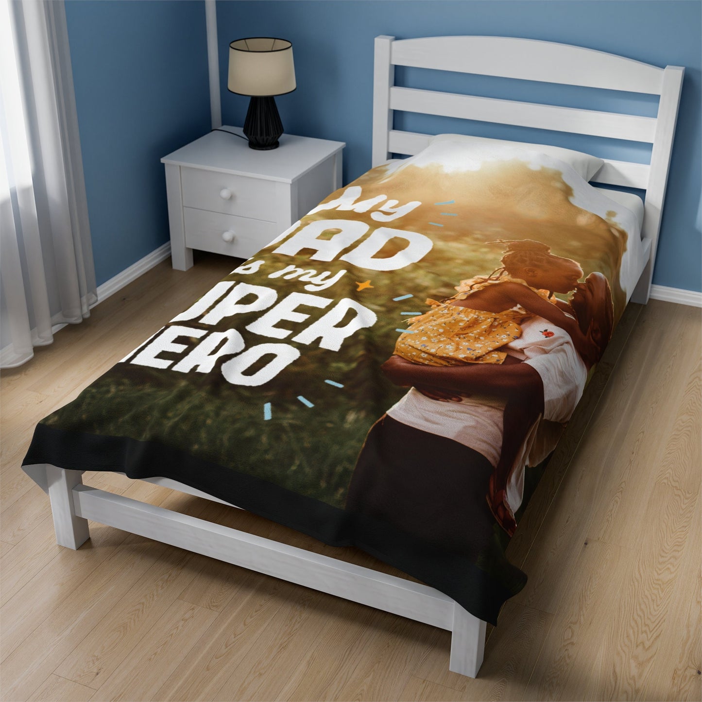 Personalized Photo Blanket – Custom Gift for Dad, Grandpa, or Him