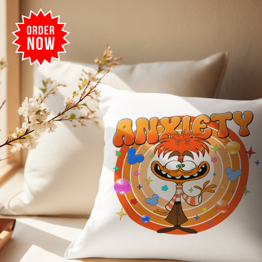 Personalized Inside Out 2 Emotion Pillow – “It’s Okay to Feel” Mental Health Support Cushion for Kids & Families