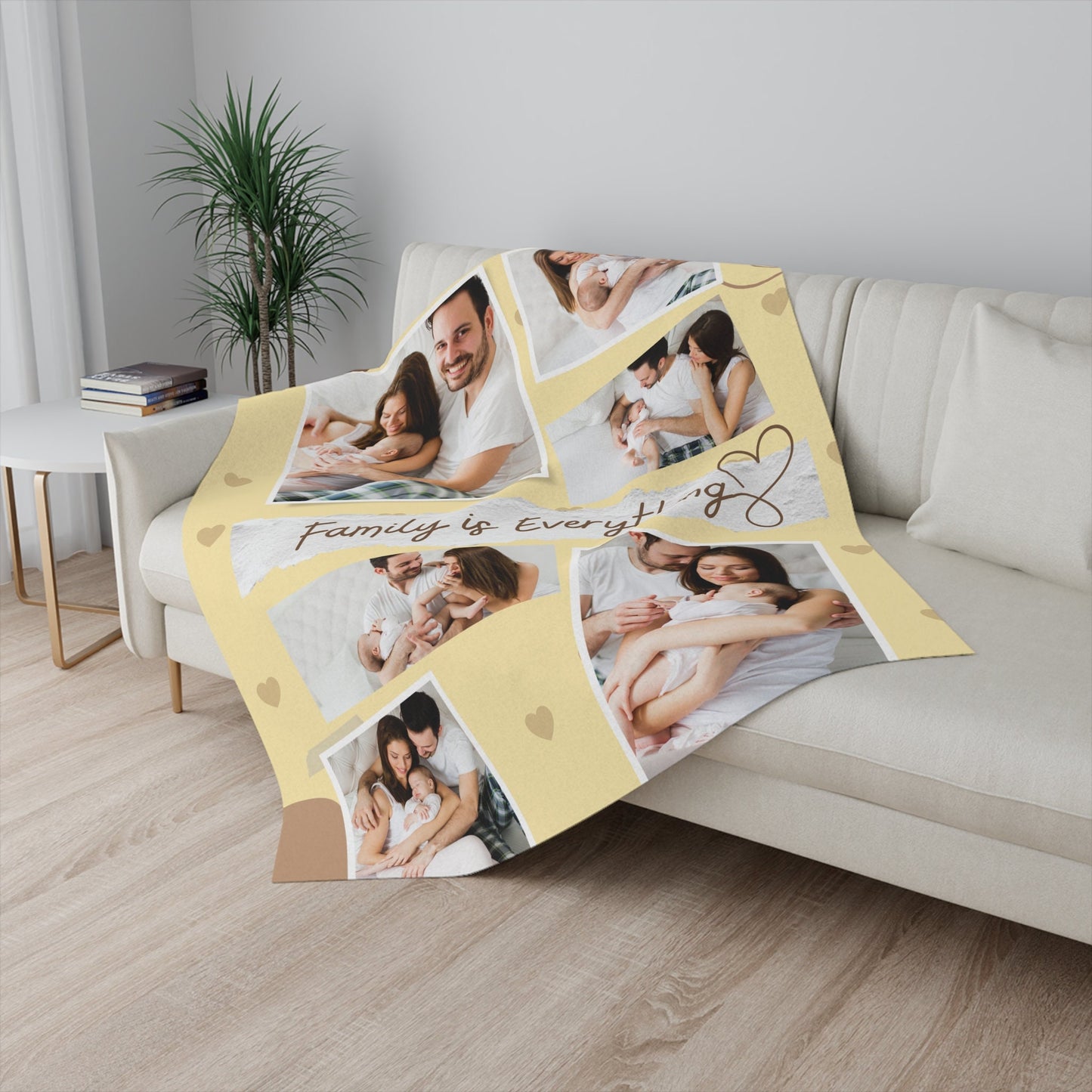 Personalized Family Photo Blanket – Collage Gift for Parents & Cozy Keepsake
