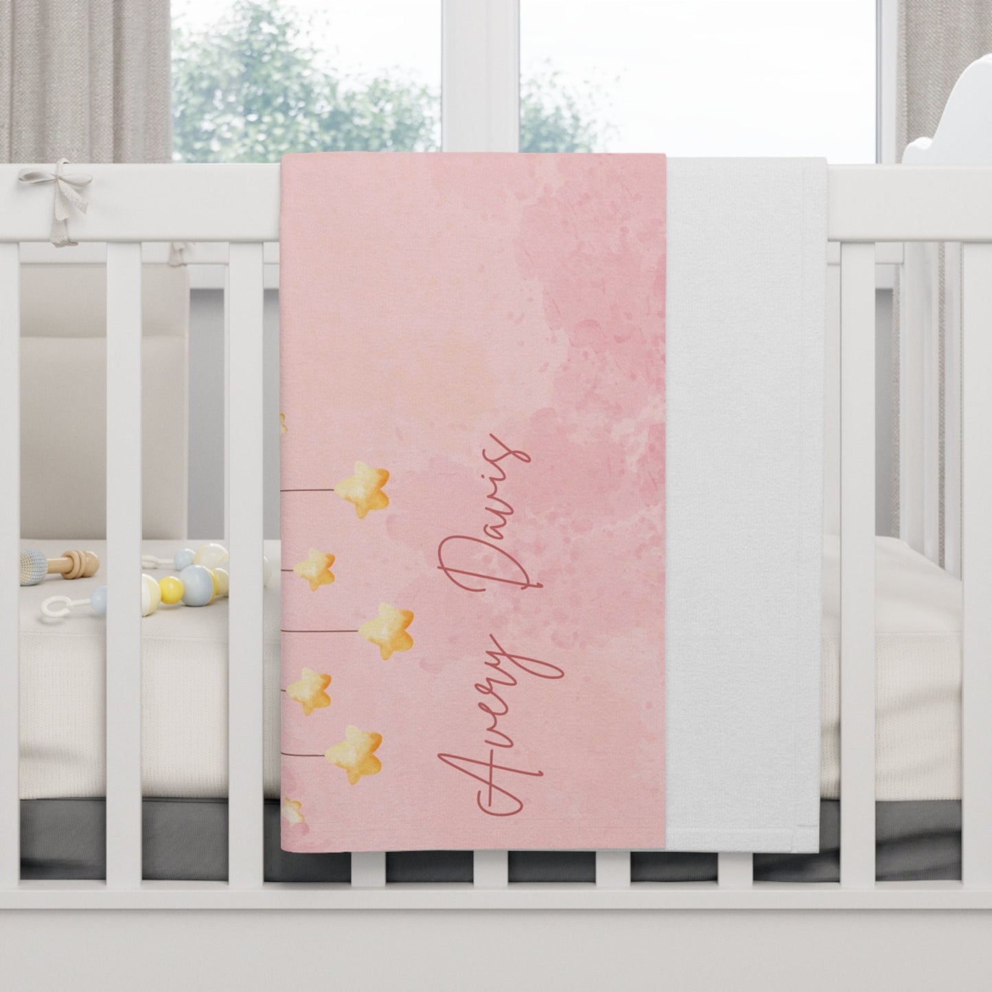 Personalized Baby Milestone Swaddle – Custom Name Monthly Tracker for DIY Photoshoots