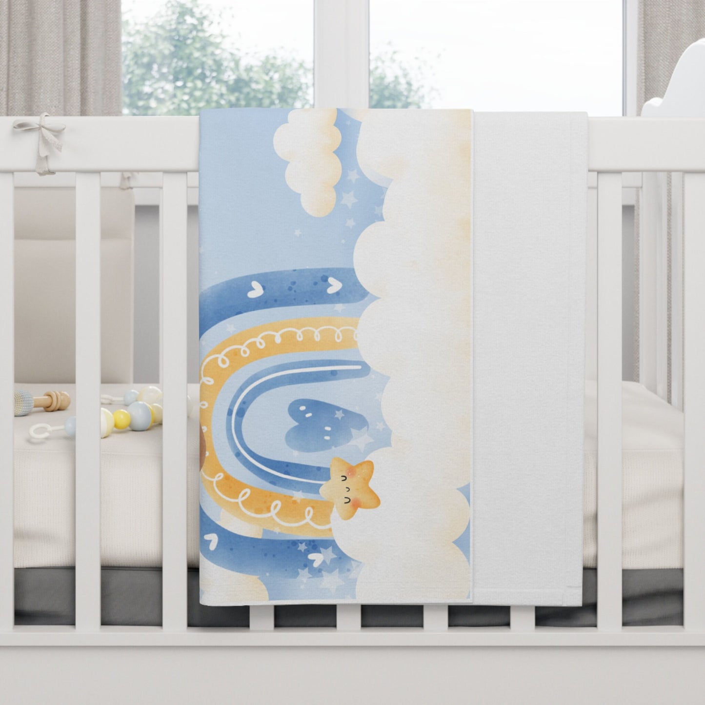 Personalized Baby Boy Milestone Blanket – Custom Name Swaddle for Monthly Growth & Newborn Photography