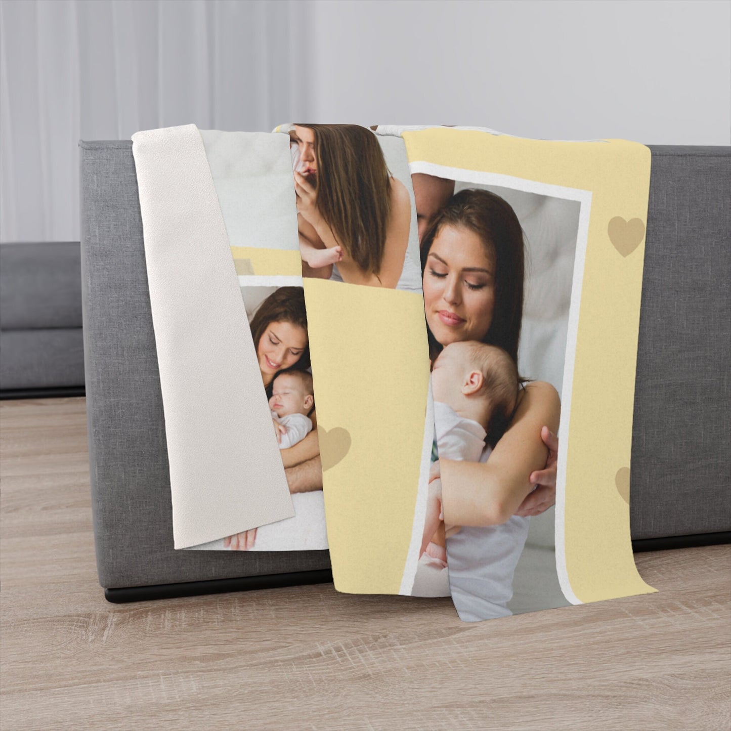 Personalized Family Photo Blanket – Collage Gift for Parents & Cozy Keepsake